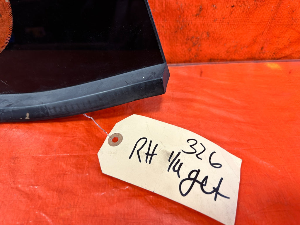 10 16 HYUNDAI GENESIS COUPE PASSENGER RIGHT REAR 1/4 QUARTER GLASS WINDOW #3261