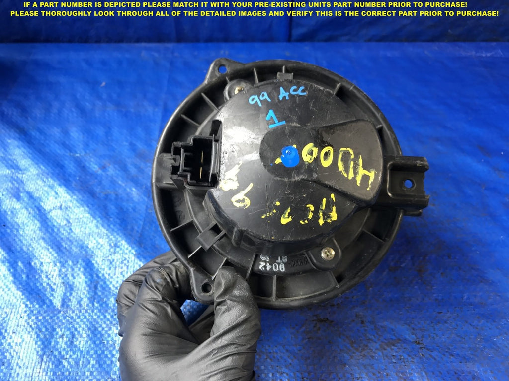 OEM   1998 1999 2000 2001 2002 HONDA ACCORD AC BLOWER MOTOR FAN             1