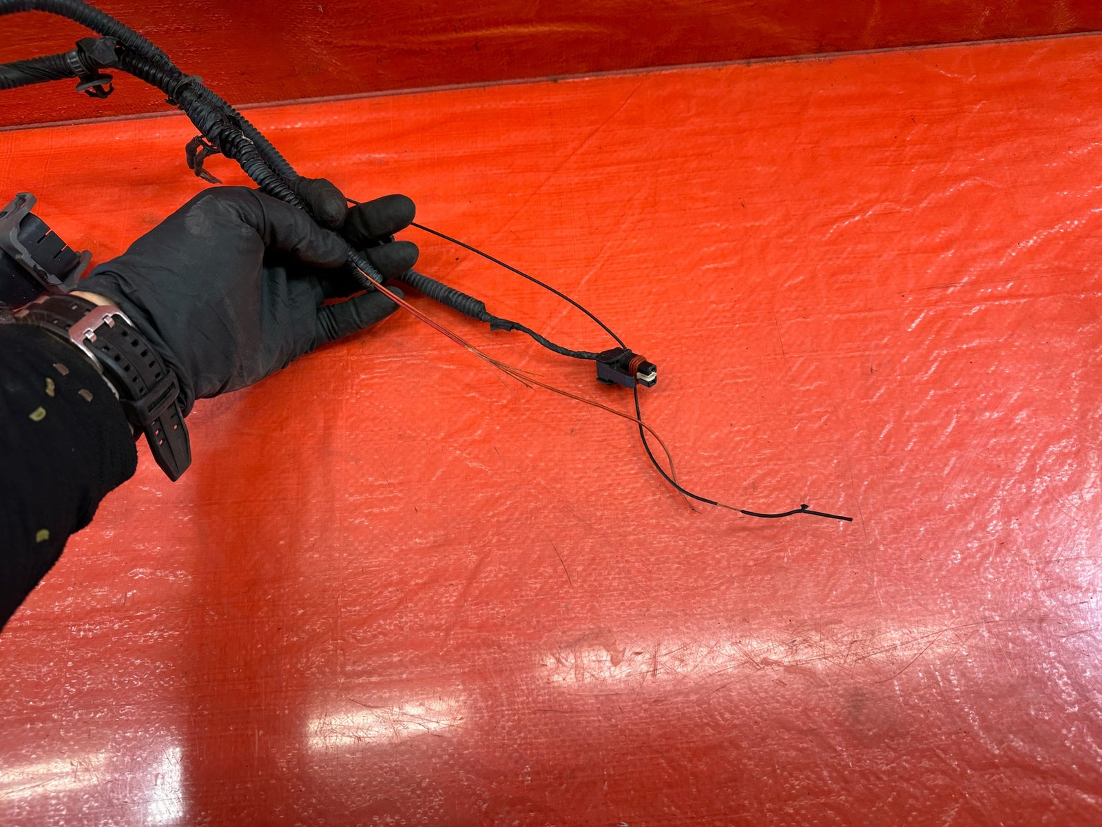 14 16 HYUNDAI GENESIS COUPE 3.8L AT ENGINE BAY UNDER HOOD WIRE HARNESS LOOM #2197