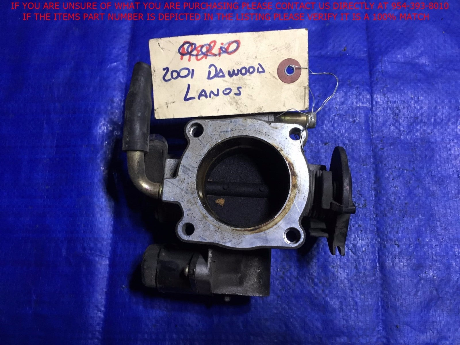 OEM 2001 DAEWOO LANOS ENGINE THROTTLE BODY ASSEMBLY2
