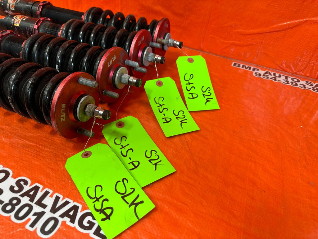 00 09 HONDA S2000   BLITZ DAMPER ZZ R   32 STAGE ADJUSTABLE COILOVERS   #S2K1