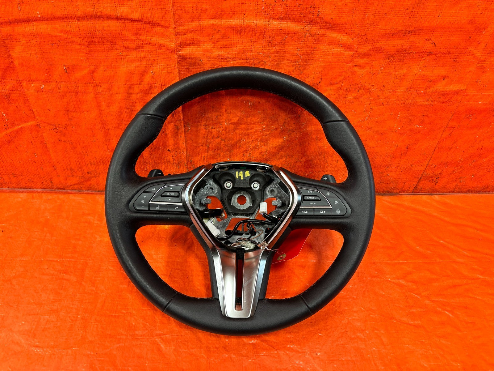 18 24 INFINITI Q50   RED STITCHING   PADDLE SHIFTER   RED SPORT STEERING WHEEL0
