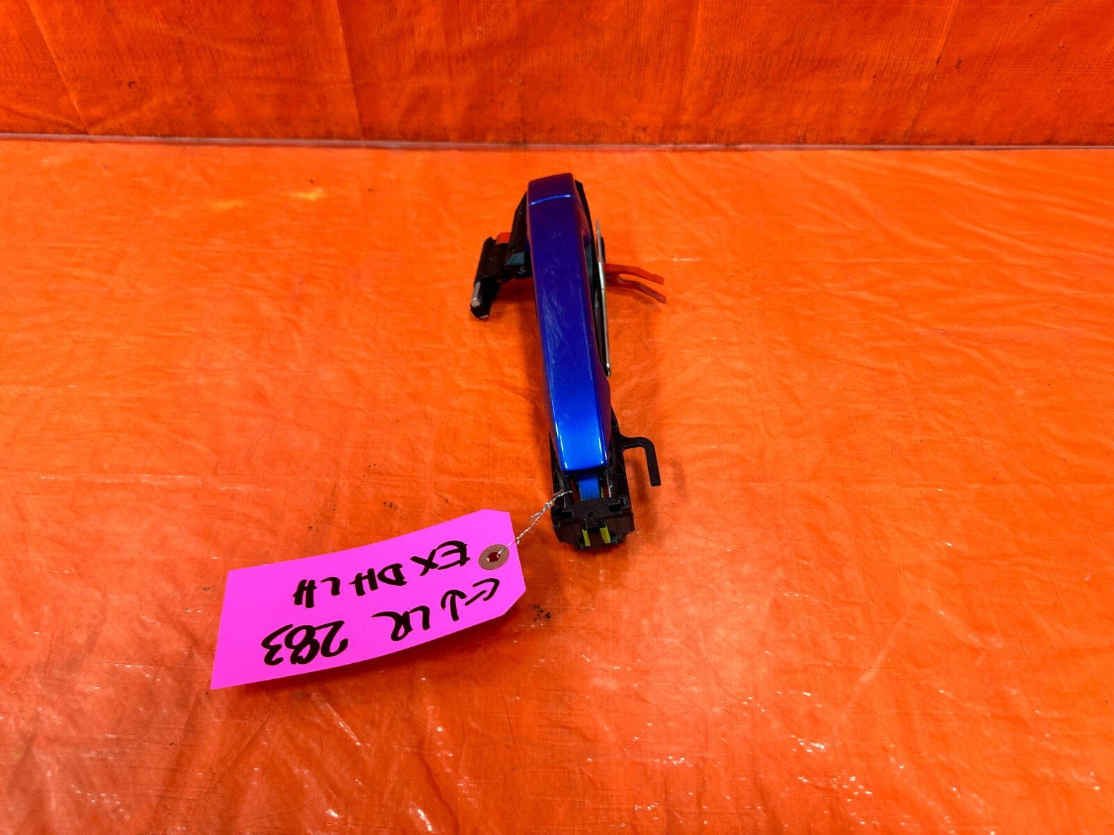 08 14 SUBARU IMPREZA WRX & STI   LEFT REAR EXTERIOR DOOR HANDLE BLUE OEM 2831