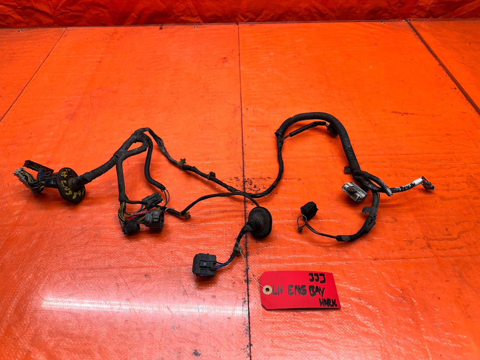 92 95 HONDA CIVIC   DRIVER LEFT ENGINE BAY UNDER HOOD HARNESS   OEM #3330