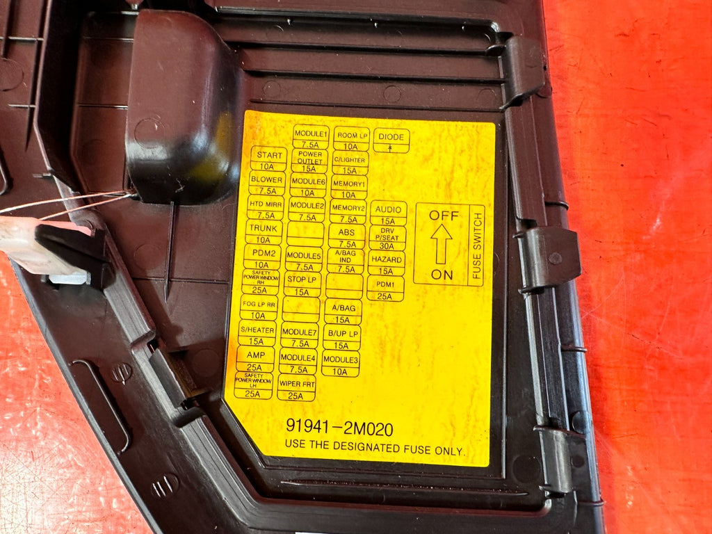 14 16 HYUNDAI GENESIS COUPE   INTERIOR FUSE DIAGRAM   OEM FACTORY #3024