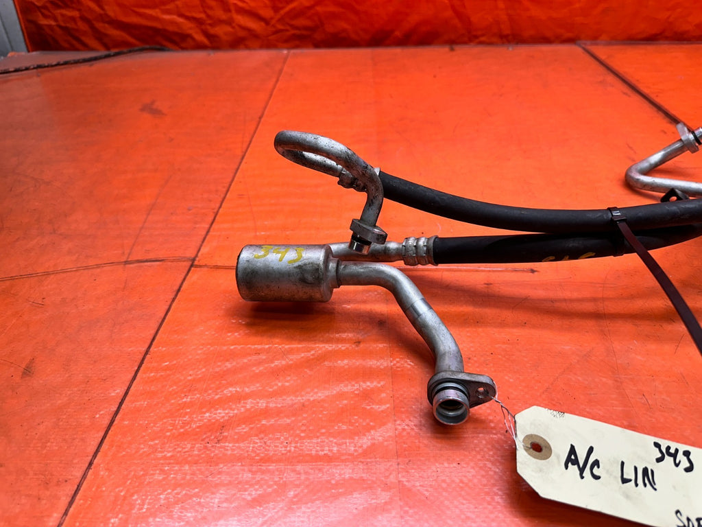 14-15 INFINITI Q50 3.7L A/C AIR CONDITIONING COMPRESSOR REFRIGERANT LINES OEM #34