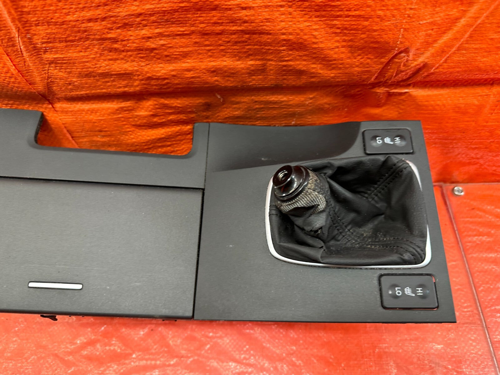 09 14 ACURA TSX   MANUAL   SHIFTER CONSOLE TRIM BEZEL W/ BOOT & CUP HOLDER  #2333