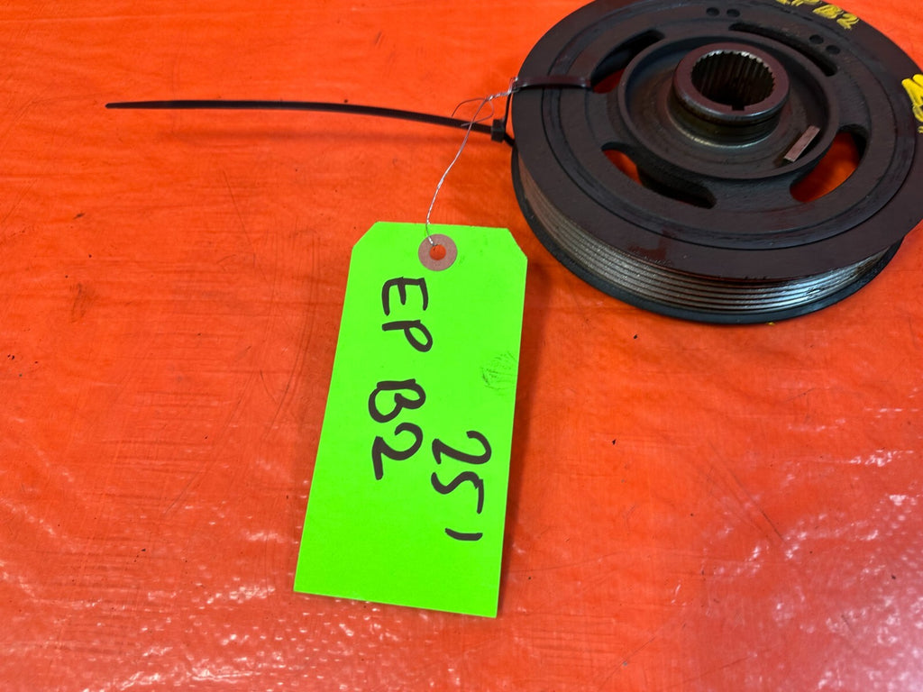 08 12 HONDA ACCORD 2.4L CRANKSHAFT CRANK SHAFT HARMONIC BALANCER PULLEY OEM 2513