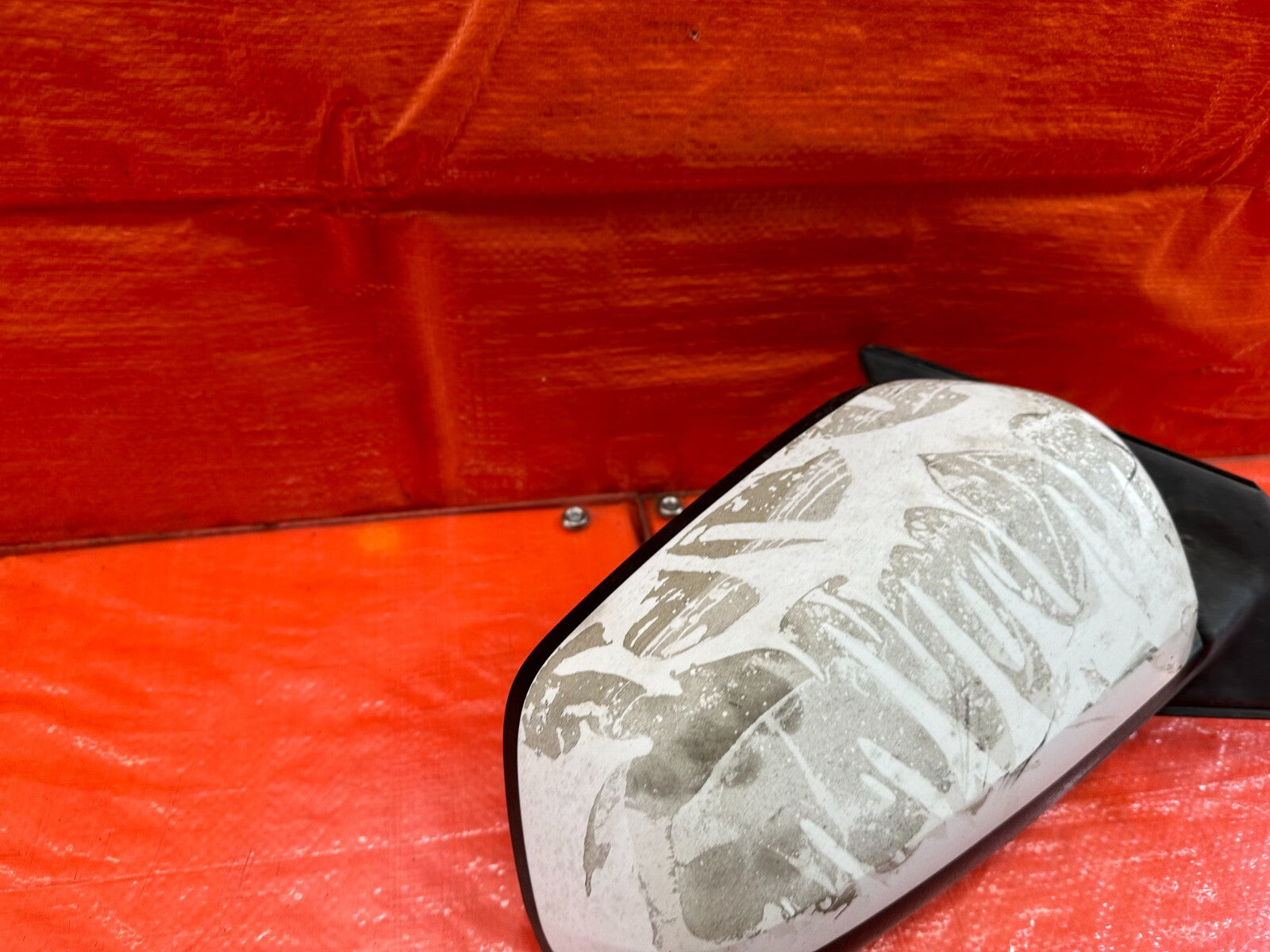 08 15 LANCER EVOLUTION X EVO 10   PASSENGER RIGHT SIDE VIEW MIRROR WHITE OEM 2172