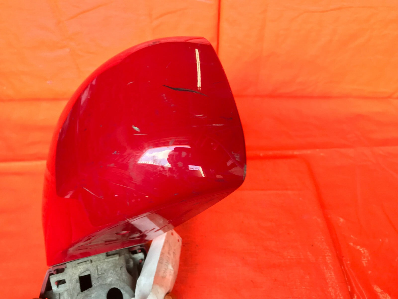 OEM 2007 07 NISSAN VERSA DRIVER LEFT SIDE VIEW MIRROR   RED   3 WIRE MODEL2