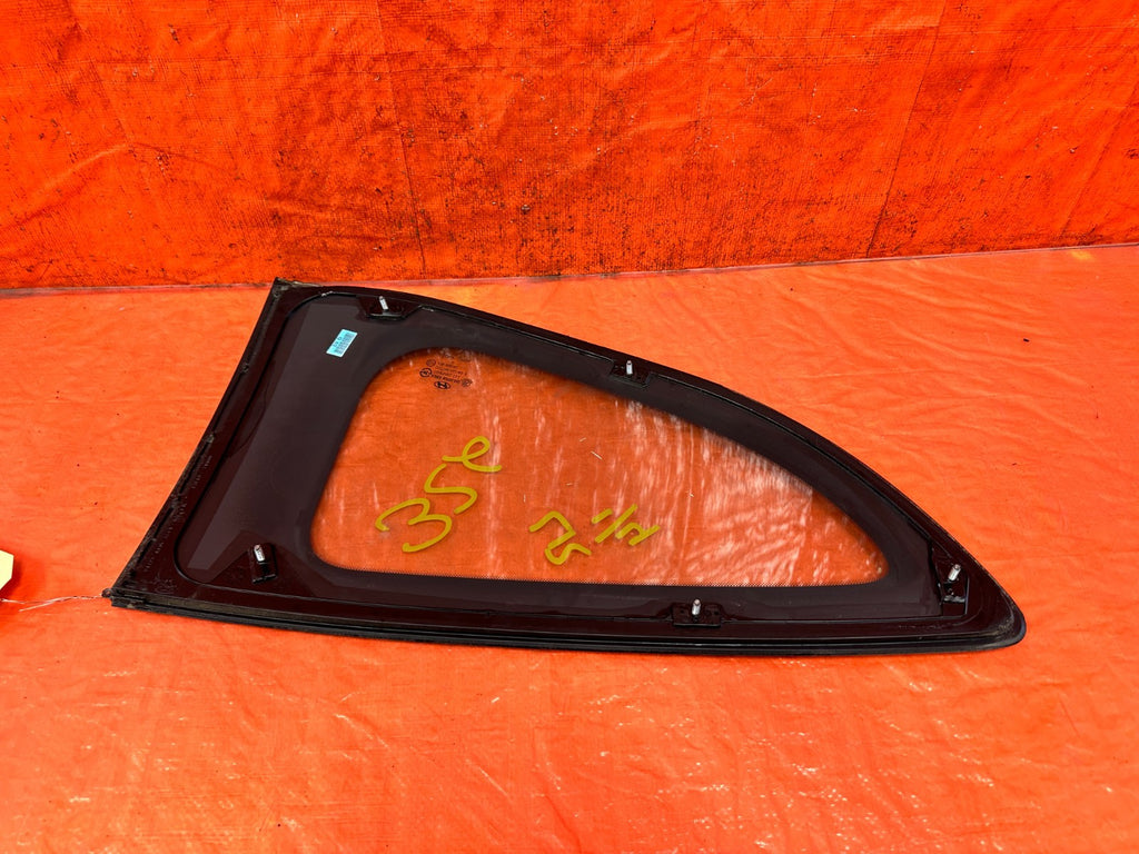 10 16 HYUNDAI GENESIS COUPE DRIVER LEFT REAR 1/4 QUARTER GLASS WINDOW #3266