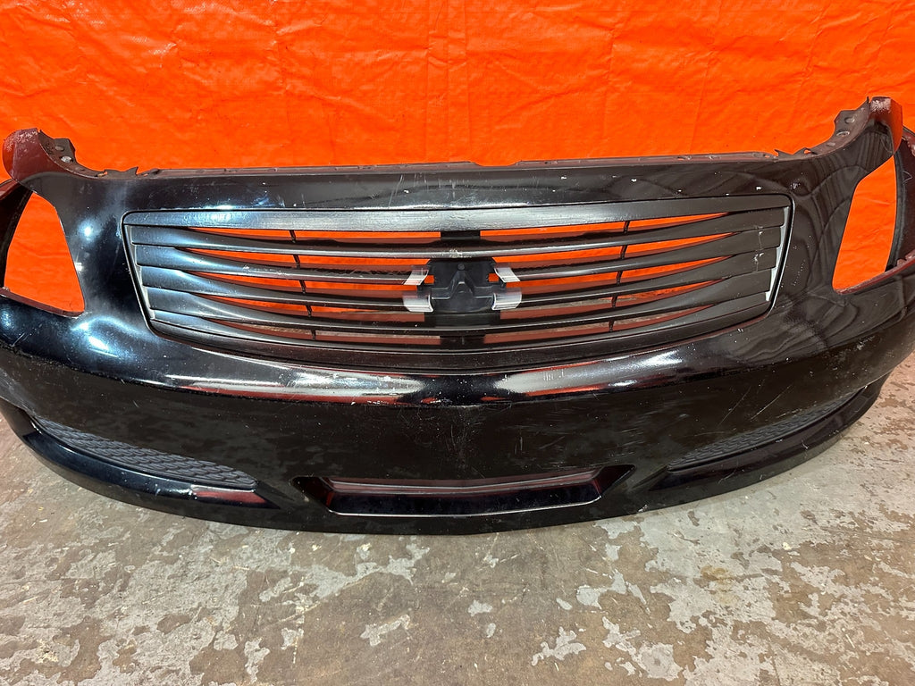 07 09 INFINITI G35 G37 SEDAN   FRONT BUMPER W/ UPPER & LOWER GRILLE   NON SPORT8