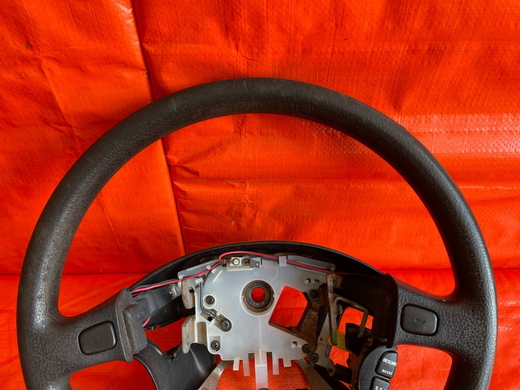 95 97 ACURA INTEGRA   STEERING WHEEL   BLACK IN COLOR   SLIGHT WEAR ON TOP   OEM4