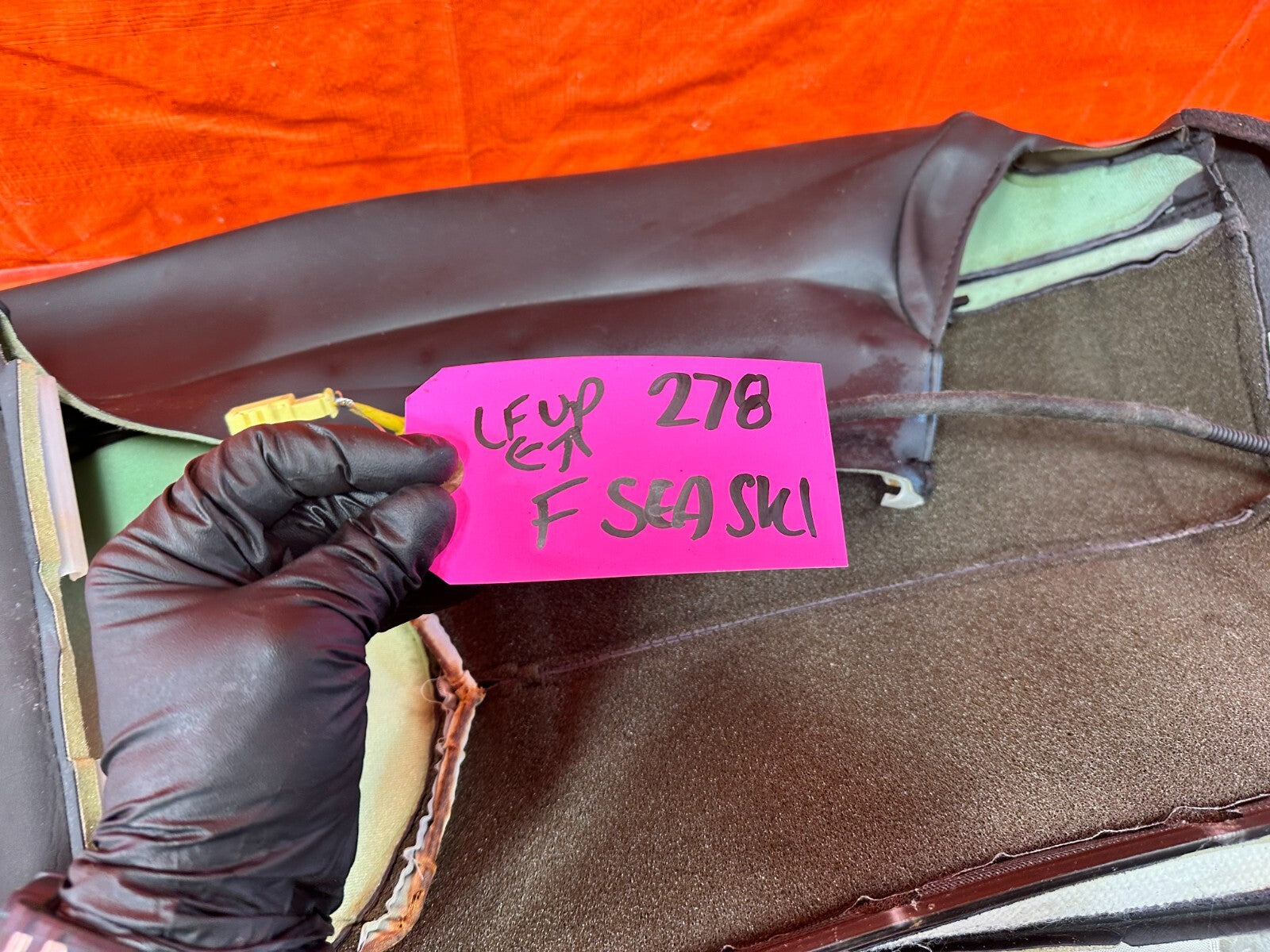 11 15 INFINITI G37 CONVERTIBLE DRIVER LEFT FRONT SEAT LEATHER SKIN WRAP OEM 278112