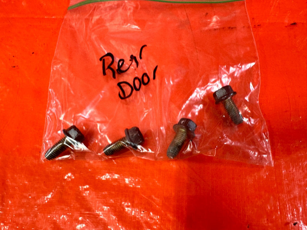 03 06 LANCER EVOLUTION VIII 8 EVO IX 9   REAR DOOR BOLTS HARDWARE OEM #EVO9A0