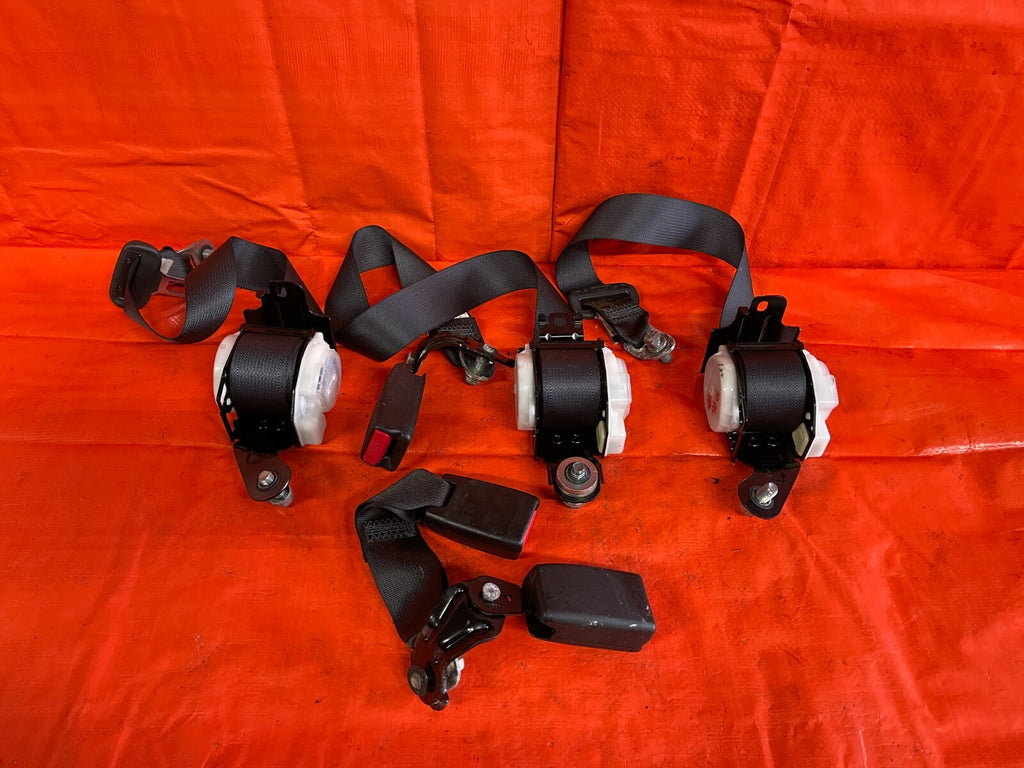 09 10 ACURA RL   REAR BACK SEAT   SEAT BELT SET   BELTS LEFT RIGHT CENTER   OEM0