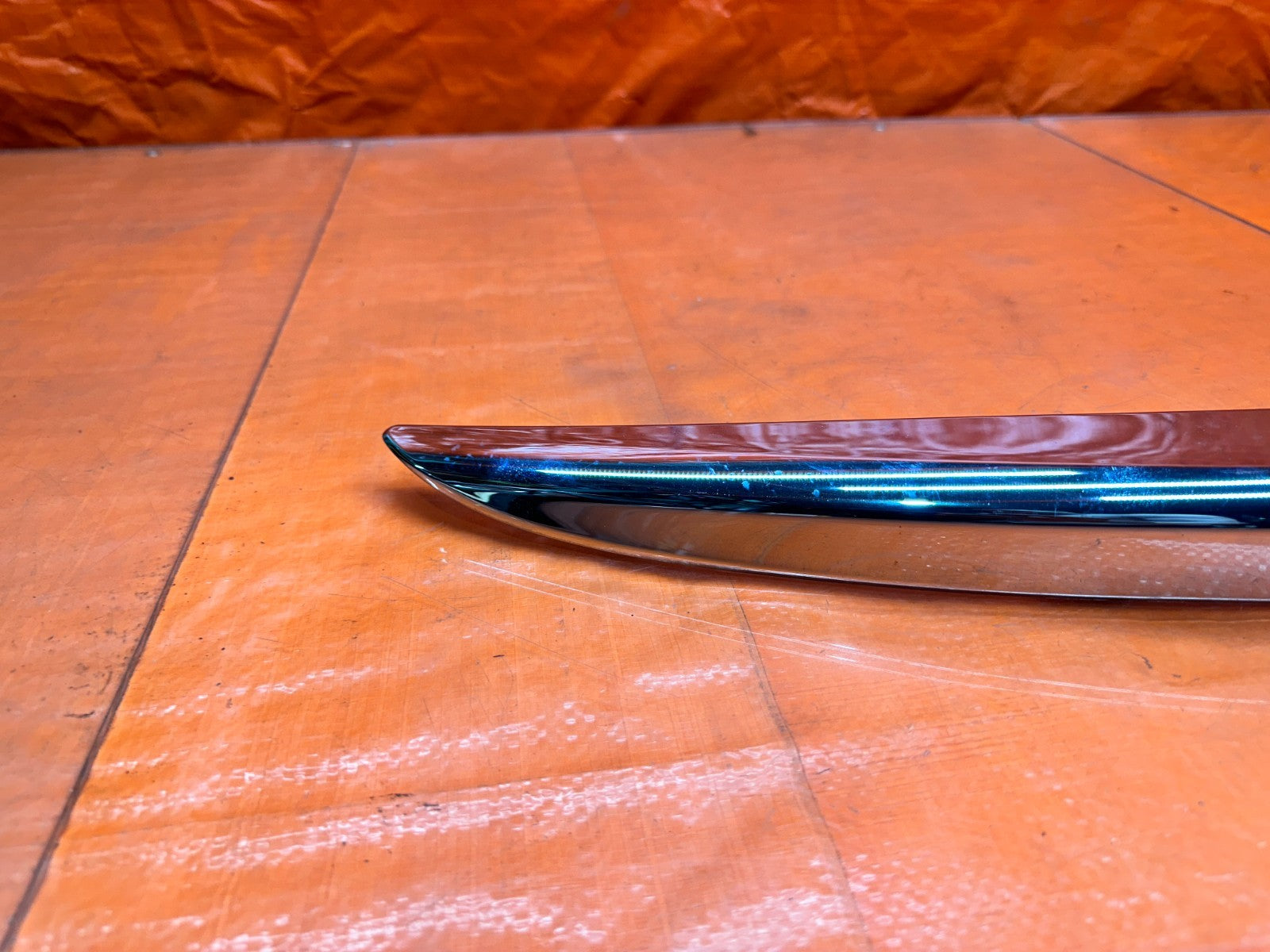 08 15 INFINITI G37 COUPE 2D TRUNK TRIM CHROME W/ BACK UP CAMERA OEM FACTORY9
