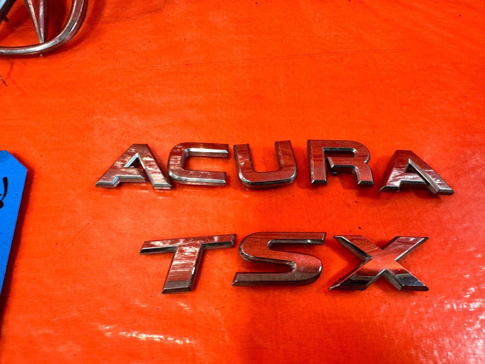 09 14 ACURA TSX   TRUNK MOUNTED BADGE EMBLEM SET   A   ACURA   TSX   OEM #3214
