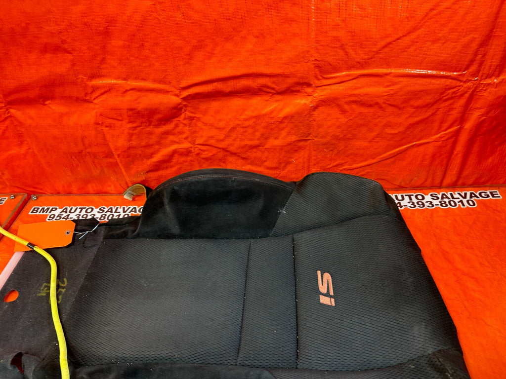 06 11 HONDA CIVIC SI DRIVER LEFT FRONT UPPER SEAT SKIN CLOTH FABRIC COVER OEM 537