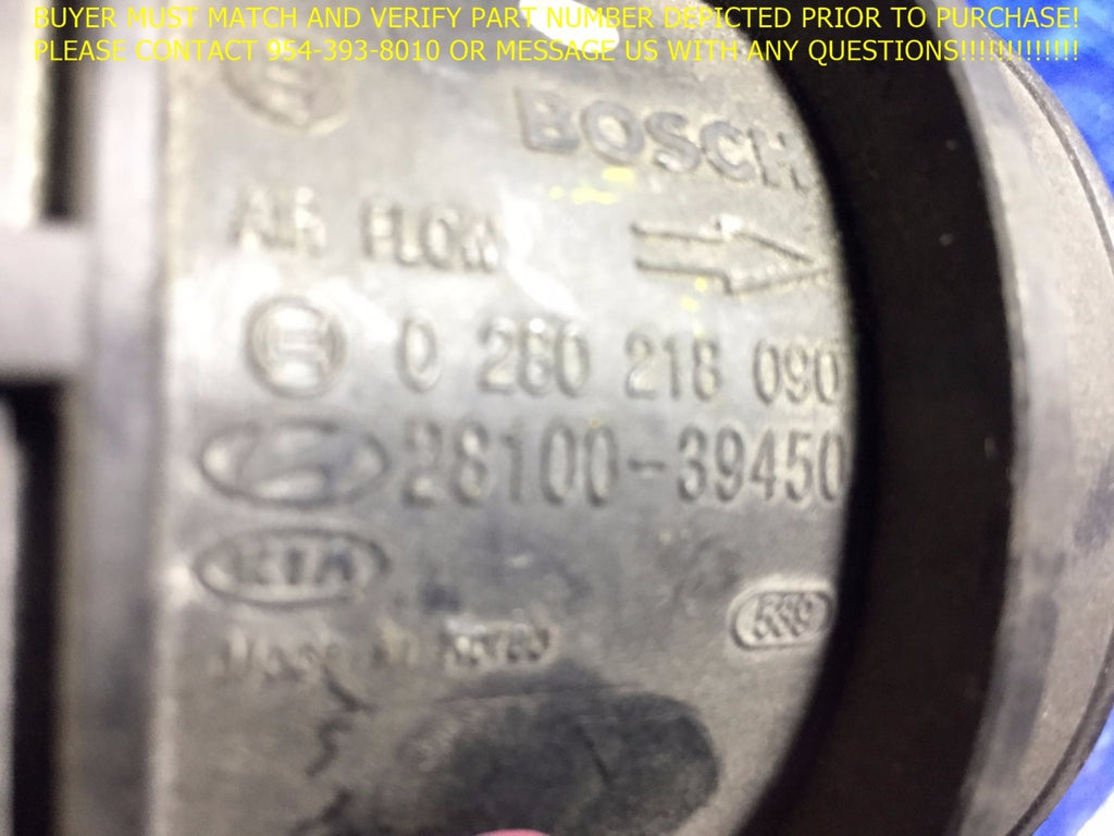 OEM 03 04 05 06 HYUNDAU SANTA FE MASS AIRFLOW METER SENSOR MAF 28100 394502