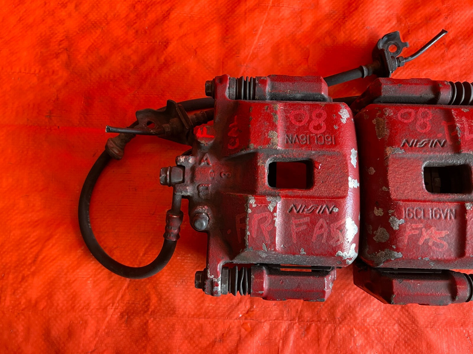 06 11 HONDA CIVIC SI   FRONT BRAKE CALIPER CALIPERS    LEFT AND RIGHT   OEM OE +6