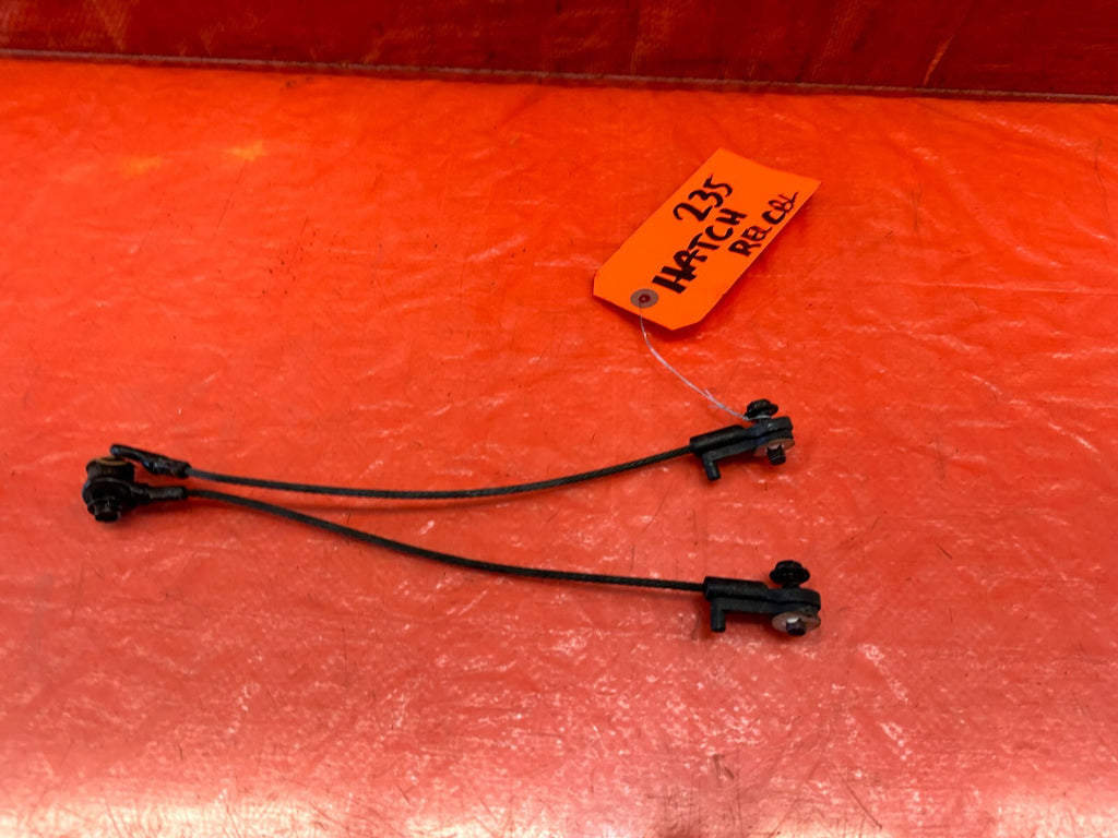 92 95 HONDA CIVIC HATCHBACK   LEFT & RIGHT TAILGATE SUPPORT CABLES   OEM #2358
