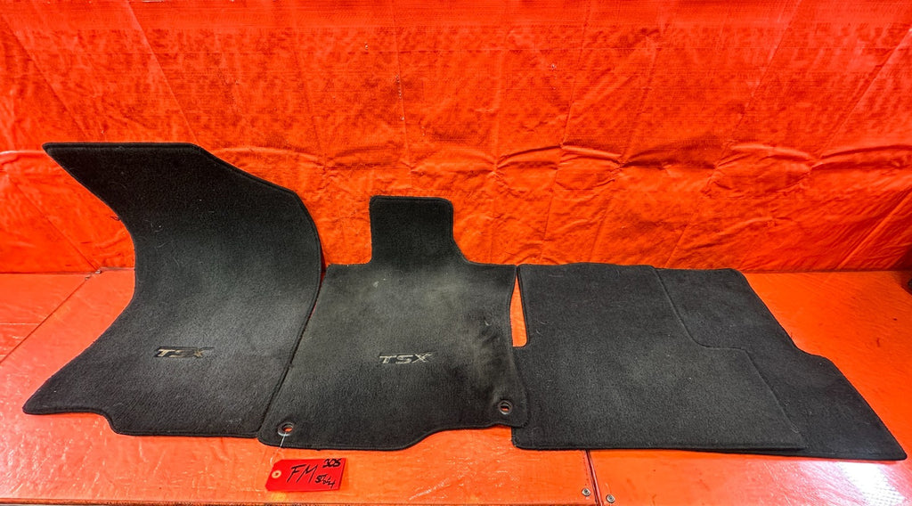 09 14 ACURA TSX   FLOOR MAT SET   BLACK COLOR   LEFT RIGHT FRONT REAR   OEM #3050