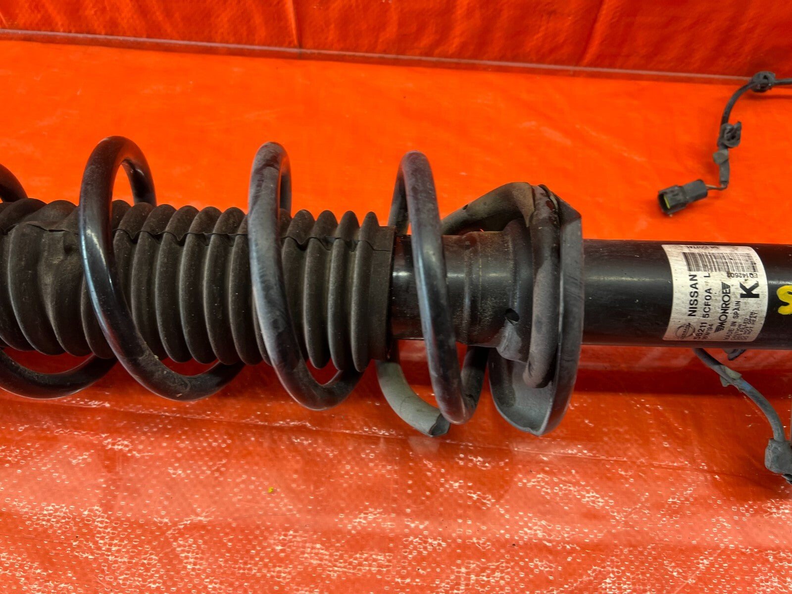 17 19 INFINITI Q50   RED SPORT   RWD SHOCK AND SPRING STRUT LEFT REAR OEM #1137