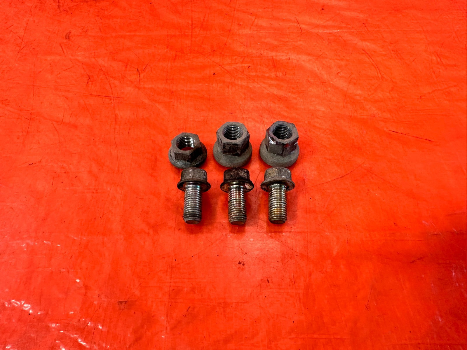 97 01 HONDA CR V CRV   B20 DRIVER LEFT MOTOR MOUNT BOLT SET BOLTS OEM 3011