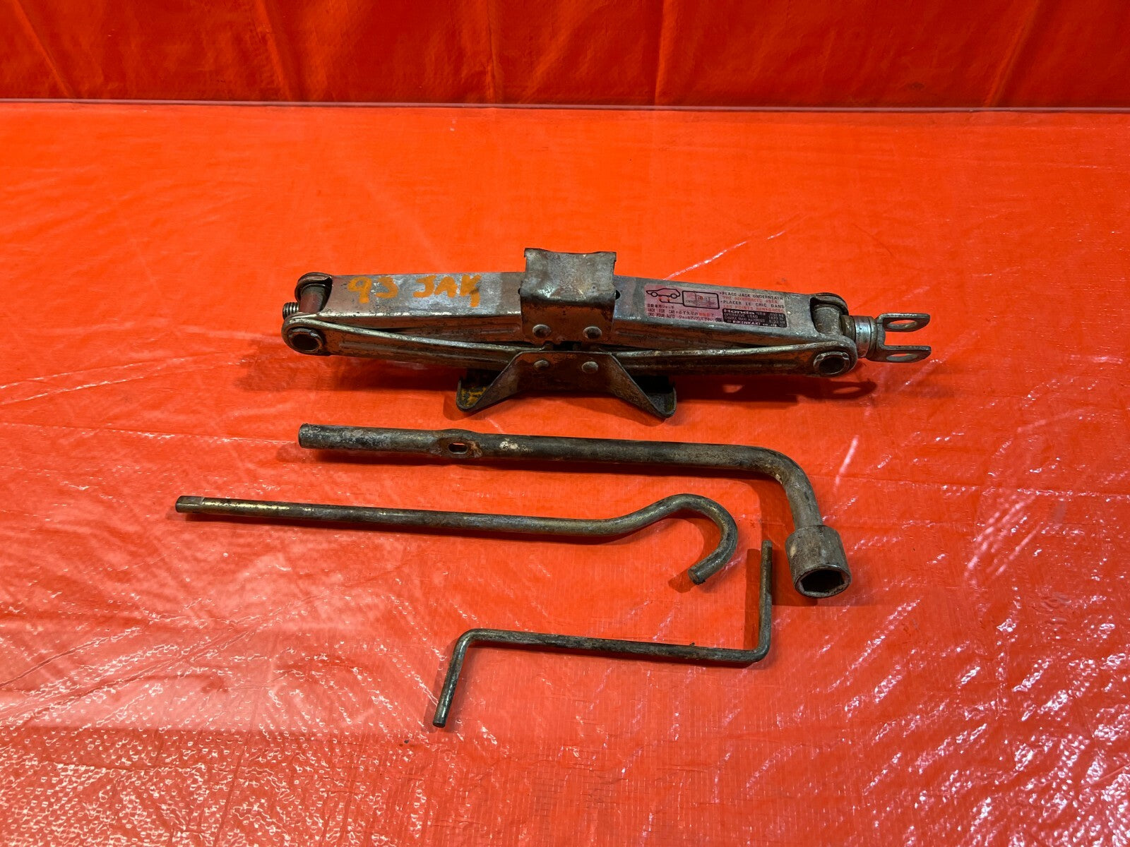 02 06 ACURA RSX BASE & TYPE S EMERGENCY SPARE TIRE TOOL KIT TOOLS JACK OEM #937