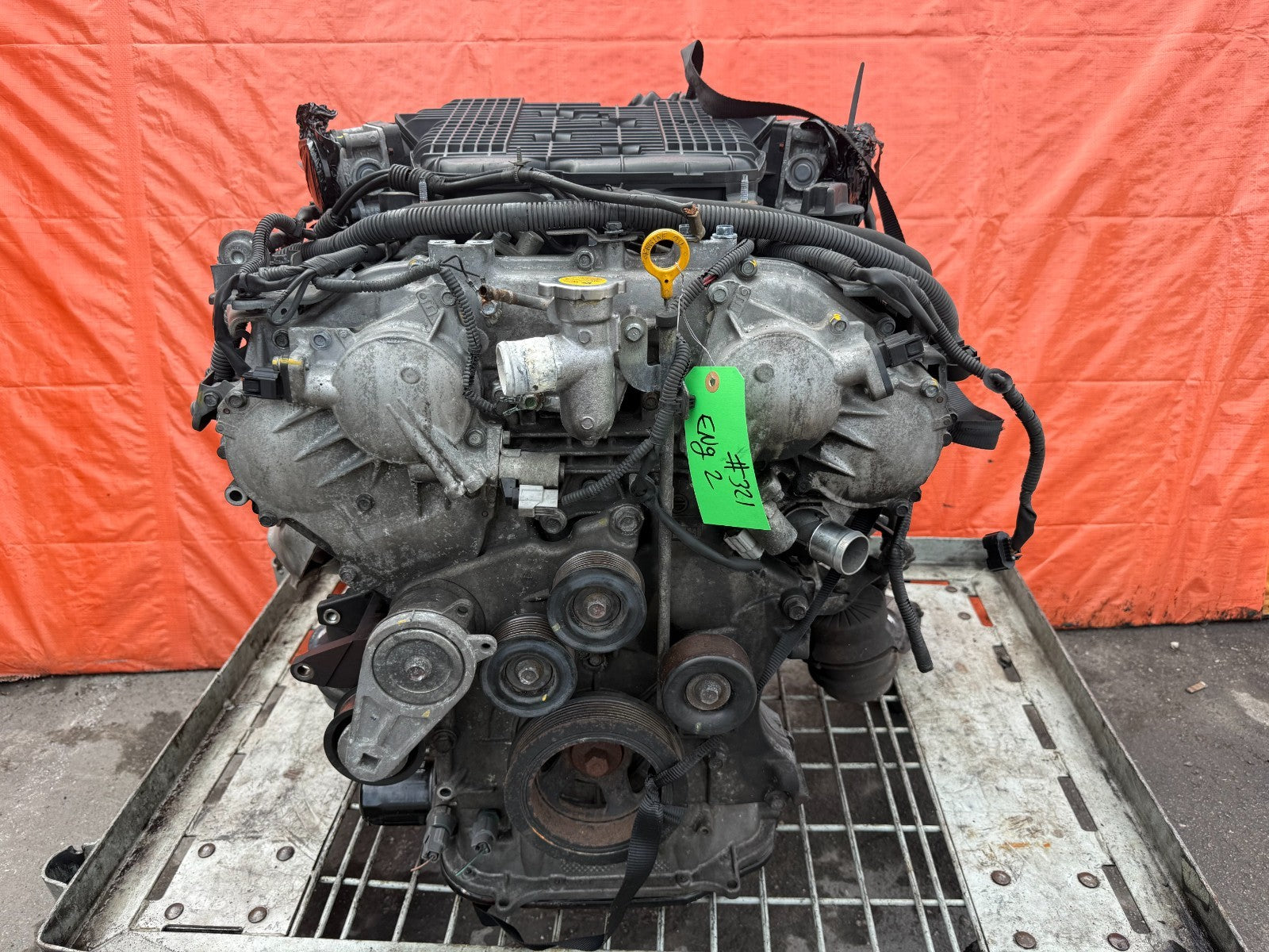 09-13 INFINITI G37 VQ37VHR REAR WHEEL DRIVE (RWD) - ENGINE MOTOR LONG BLOCK 51K4