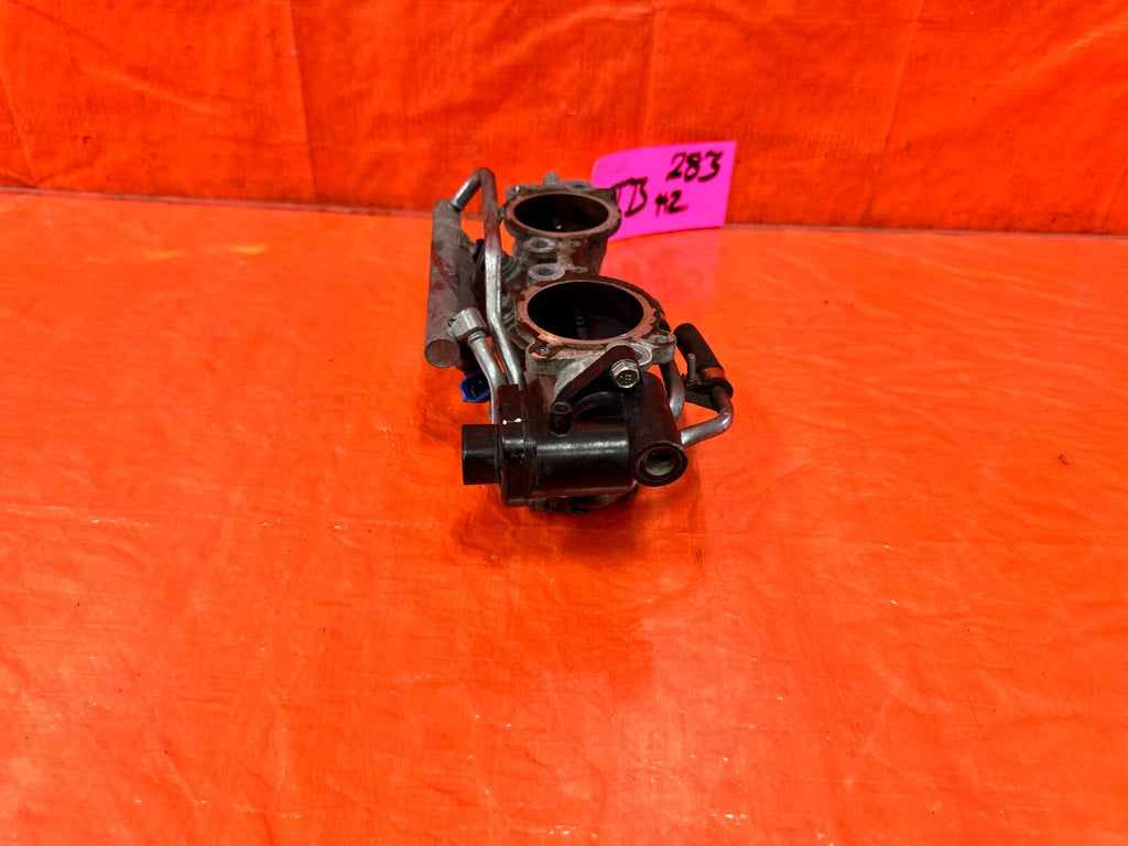 08 14 SUBARU IMPREZA WRX STI EJ257 FUEL RAIL W/ THROTTLE BODY INJECOTRS BASE #22