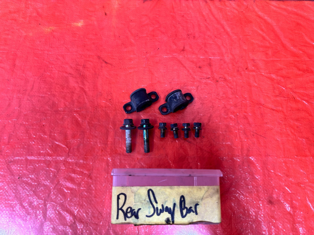 94 01 ACURA INTEGRA   REAR SWAY BAR BUSHINGS AND BRACKETS LEFT & RIGHT OEM #3090