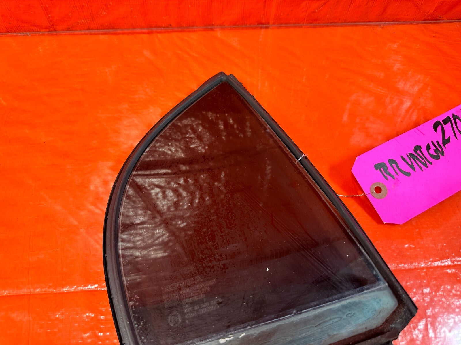 06 11 HONDA CIVIC SEDAN 4 DOOR   PASSENGER RIGHT REAR   QUARTER GLASS   OEM #2706