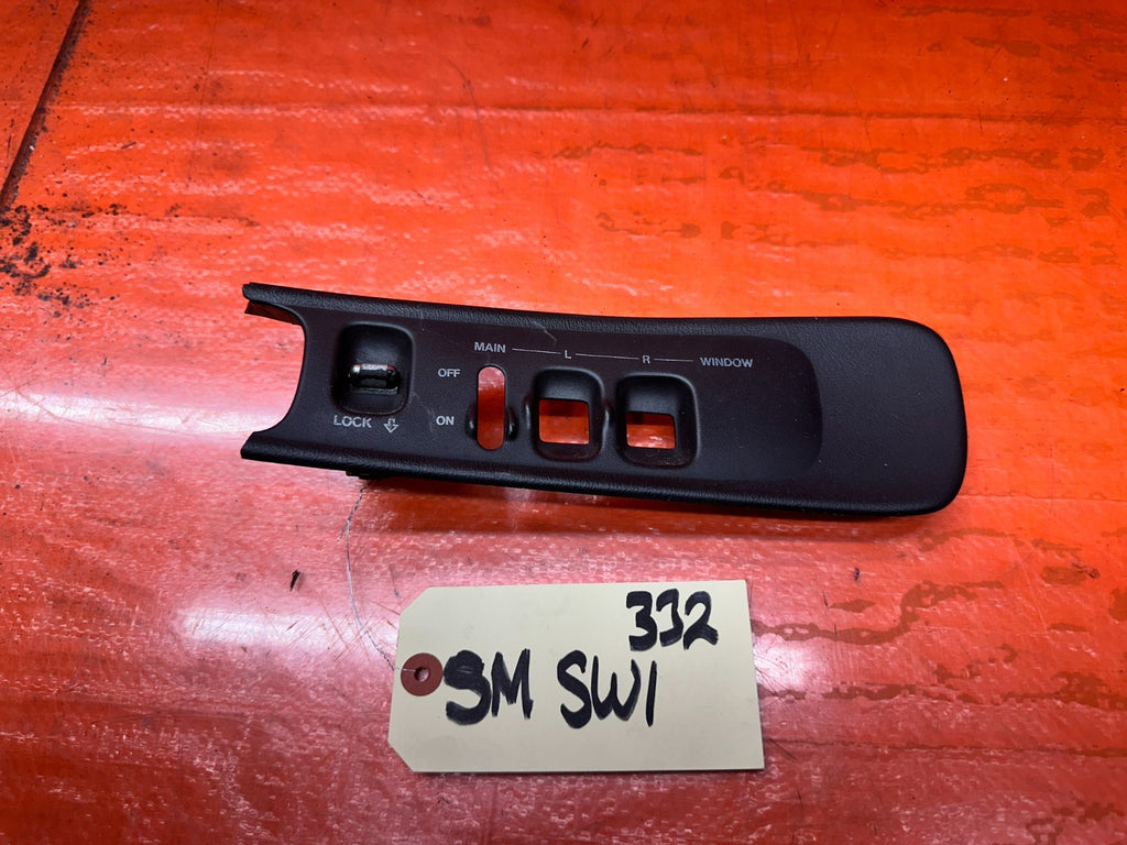 92 96 HONDA PRELUDE DRIVER POWER LOCK SWITCH OEM #332 SWITCH HOUSING BAD OK!0