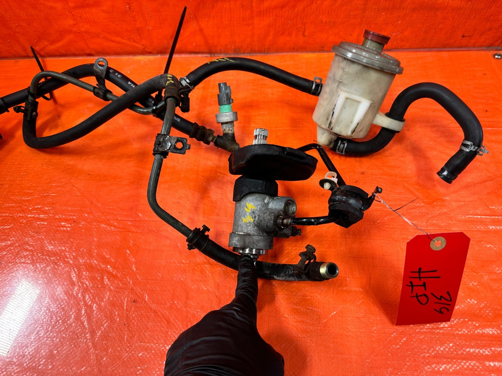 96 00 HONDA CIVIC   POWER STEERING LINES W/ RESERVOIR TANK COMPLETE OEM #3191
