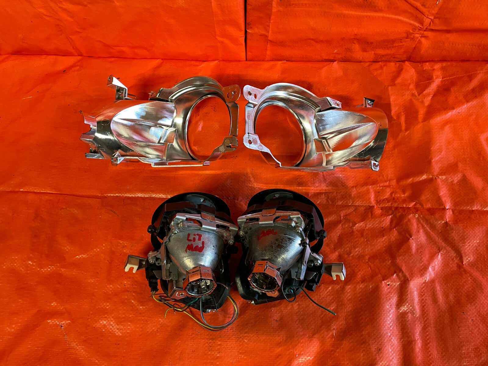 11 15 LINCLON MKX   PROJECTOR BEAM SET UP   LEFT RIGHT   XENON HID RETROFIT OEM7