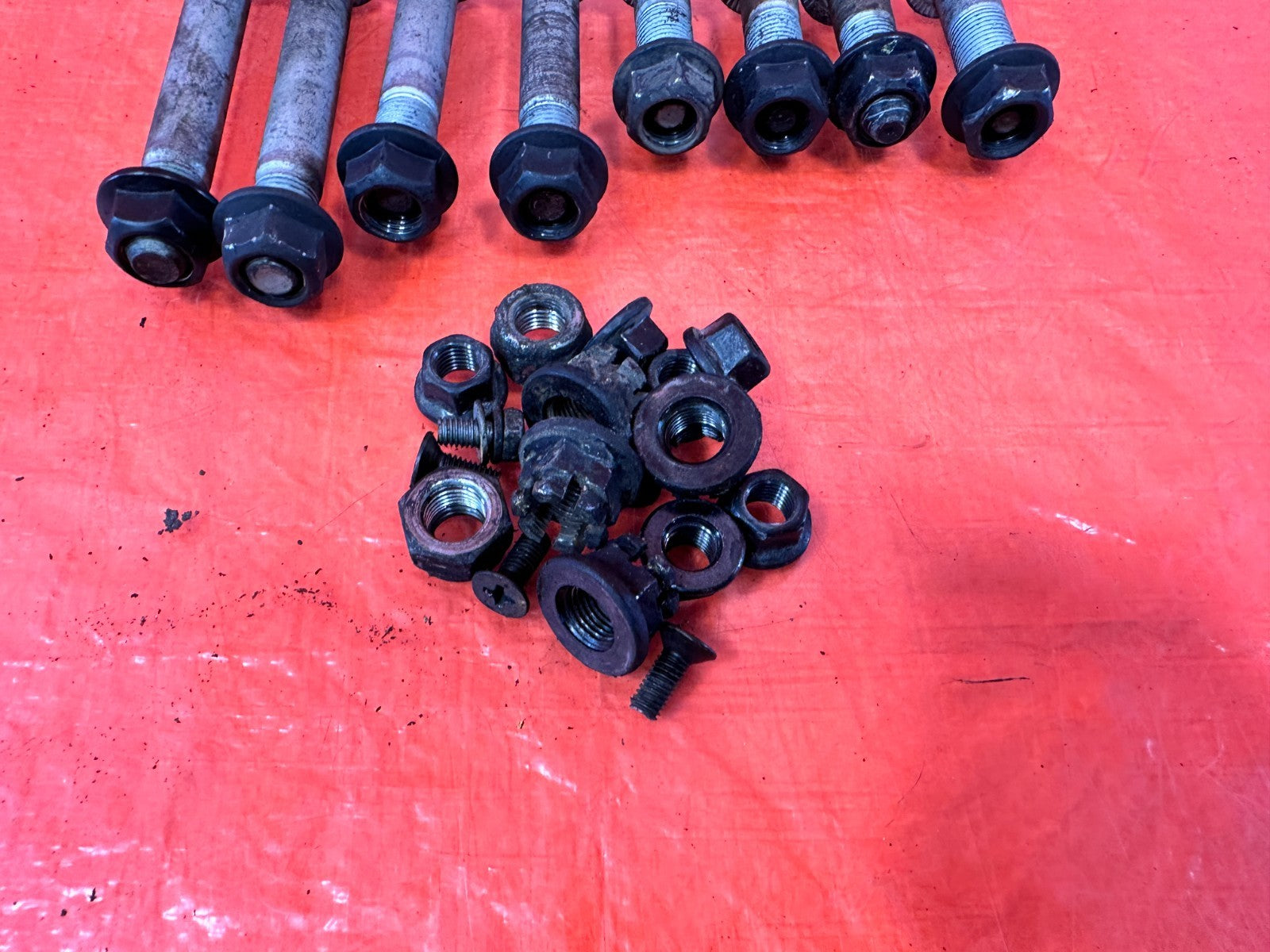 13 16 HYUNDAI GENESIS COUPE FRONT CONTROL ARM BOLTS HARDWARE UPPER LOWER OEM 3261