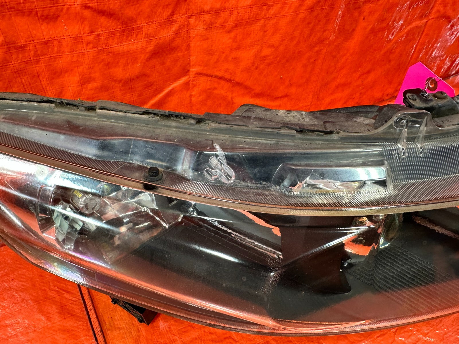 09 14 ACURA TSX   JDM MODEL BLACK HOUGING HEADLIGHT HEADLAMPS   W/ BALLASTS OEM12