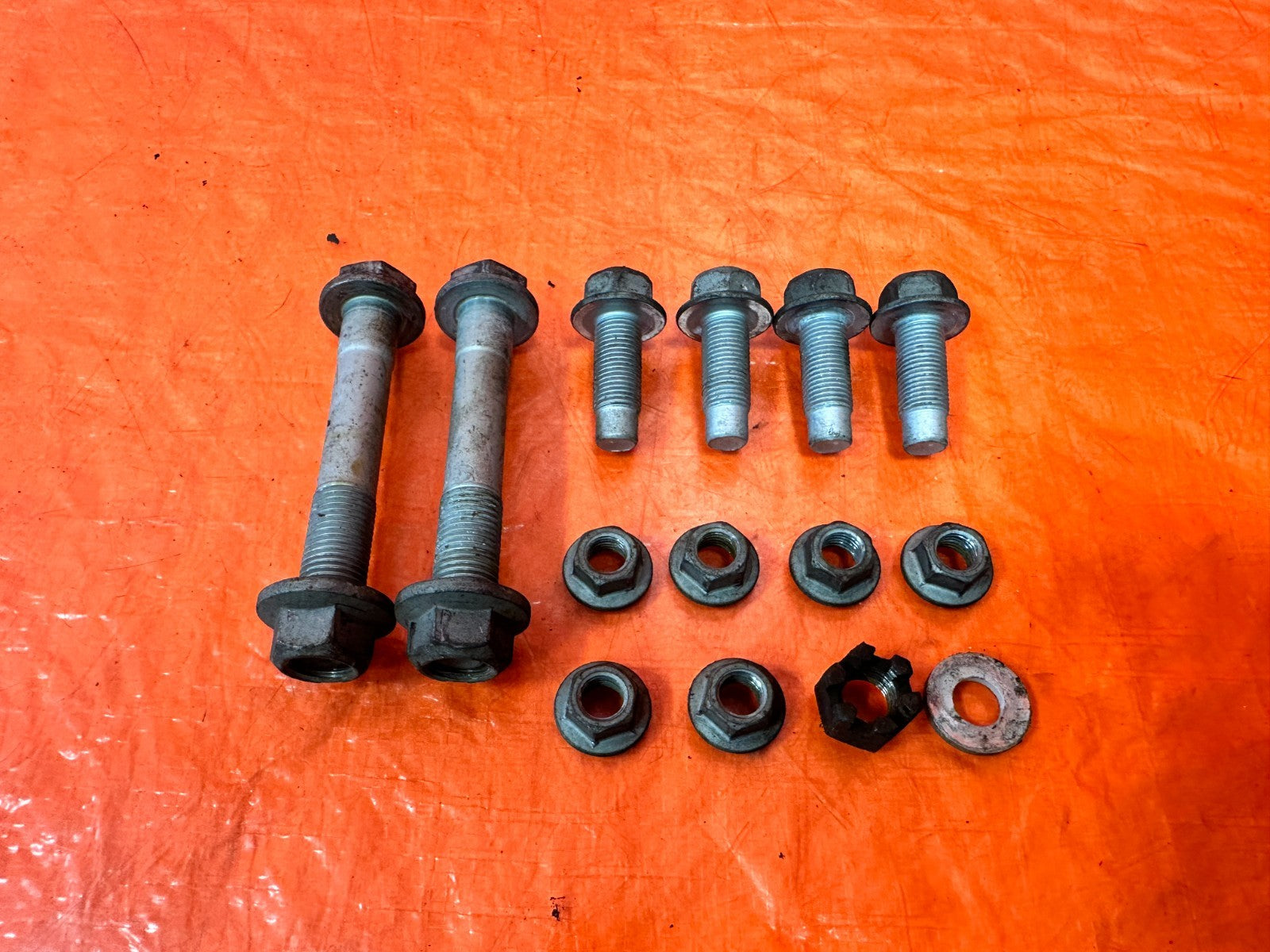 08 15 INFINITI G37 Q60 POWER STEERING RACK MOUNTING BOLTS NUTS HARDWARE OEM #3291