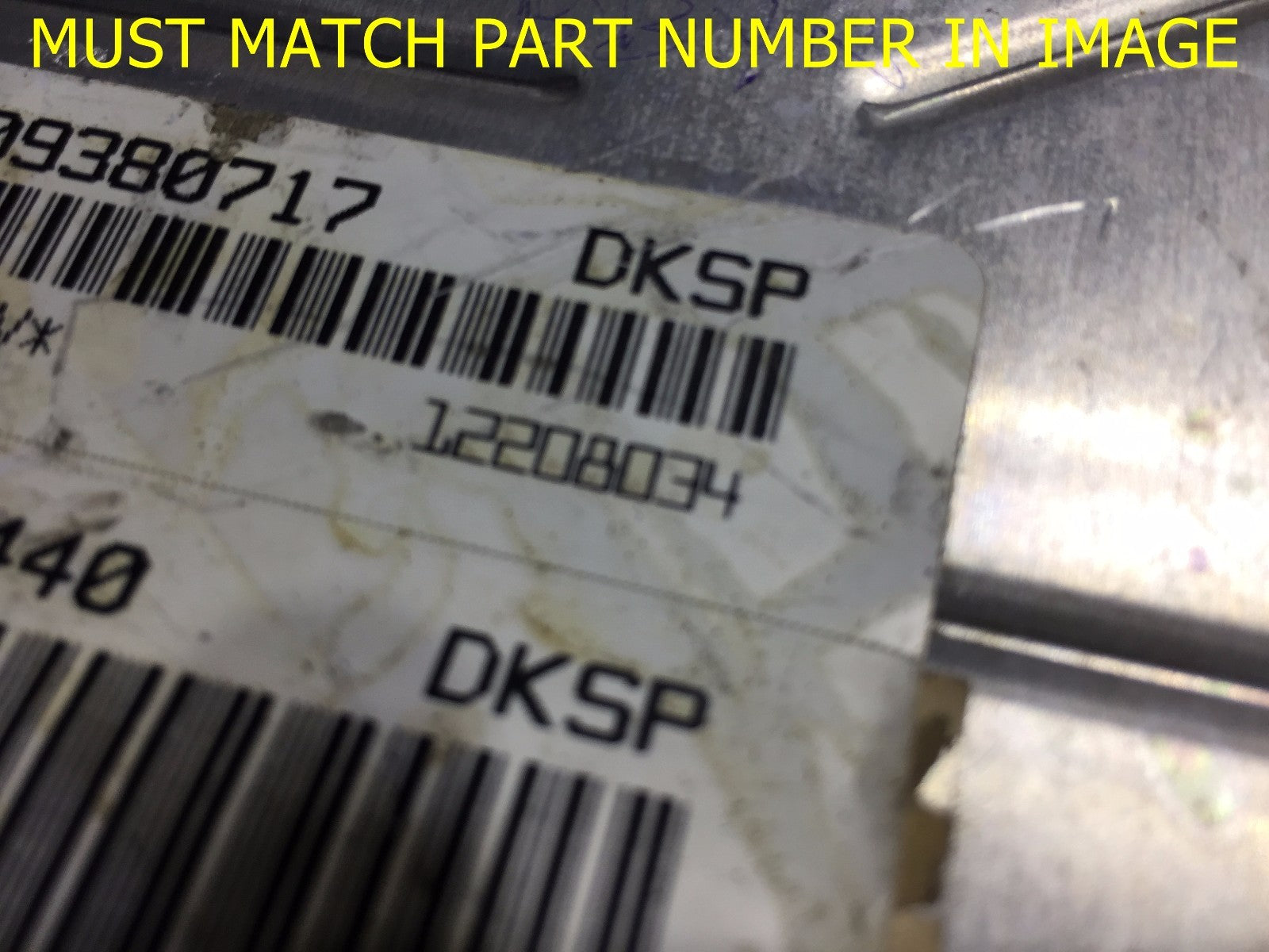OEM 2000 01 BUICK REGAL ENGINE COMPUTER ECU ECM BRAIN EBX MODULE 09380717 DKSP1