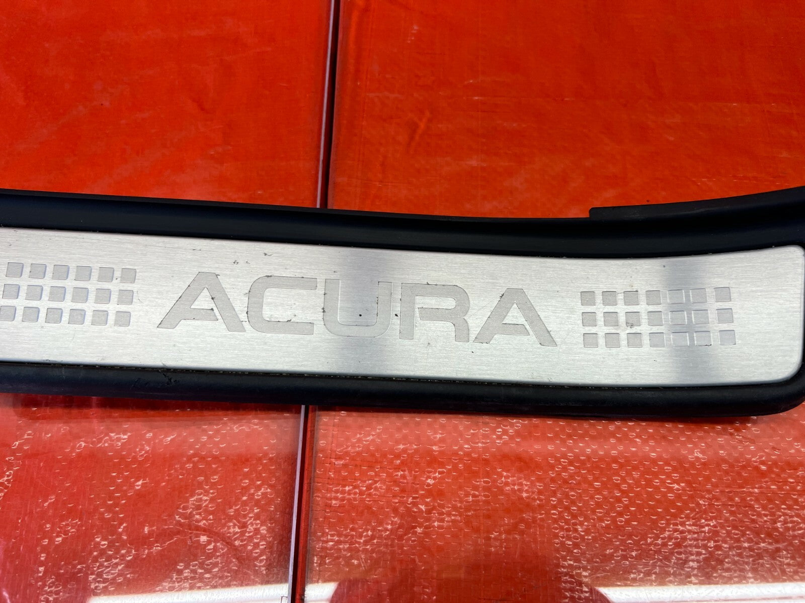 04 06 ACURA TL  FLOOR PILLAR SCUFF PLATE   DRIVER LEFT REAR SIDE   OEM #1085