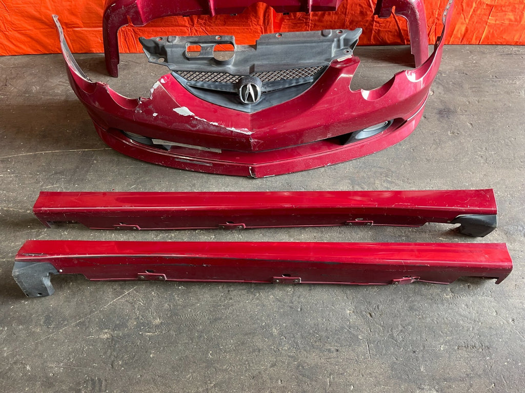 02 04 ACURA RSX A SPEC LIP KIT   COMPLETE FRONT REAR LIP SIDE SKIRTS OEM FOG DC51