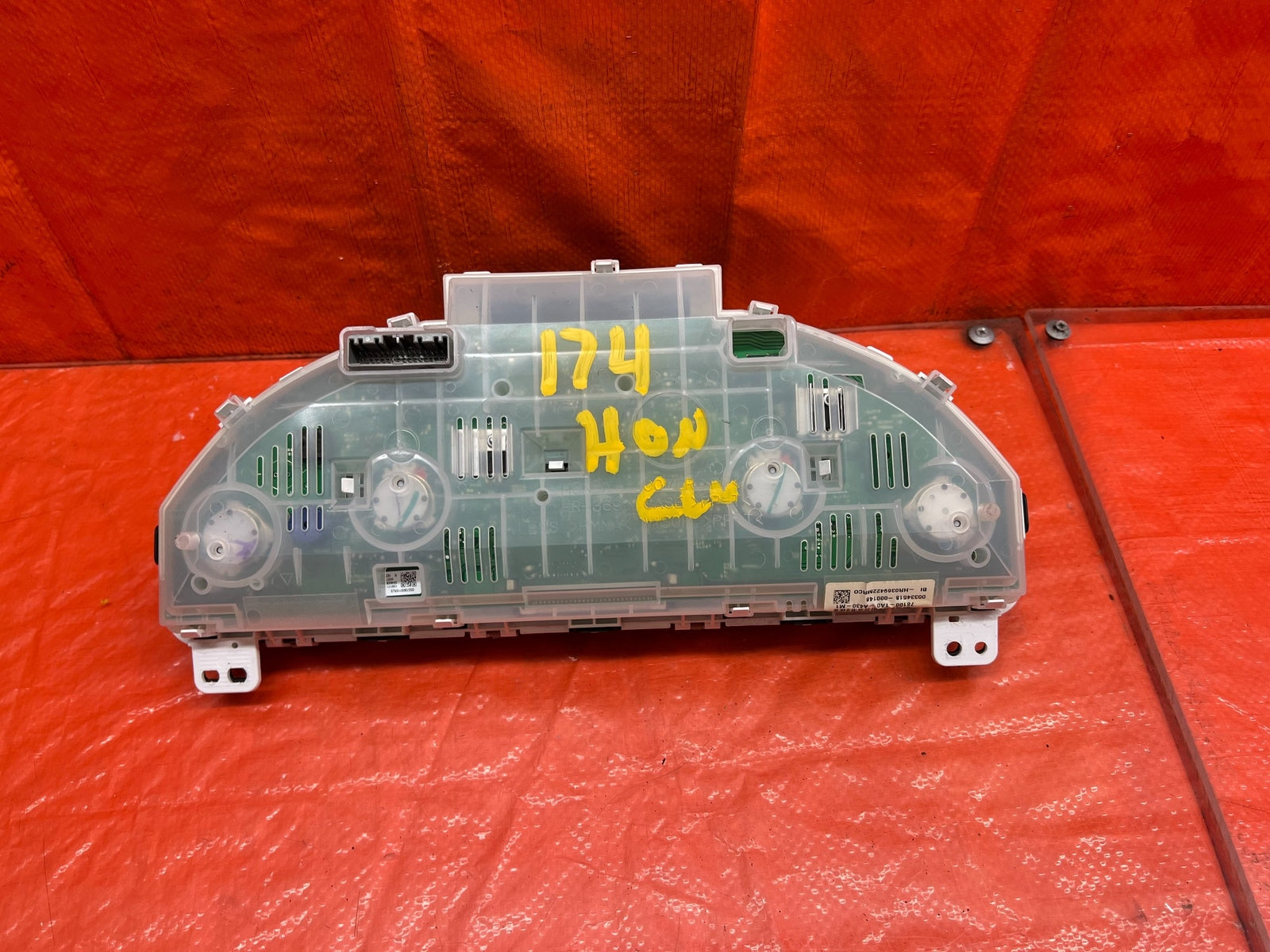 11 12 HONDA ACCORD EX L SEDAN   INSTRUMENT GAUGE CLUSTER SPEEDOMETER 163K   #1747