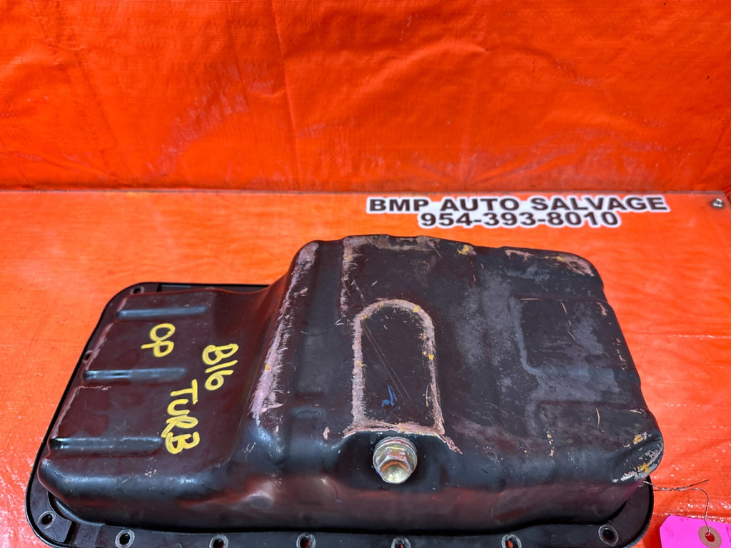 99 00 SI EM1 B16A2   FACTORY OIL PAN WITH AFTERMARKET TURBO TAP OEM FACTORY 2526