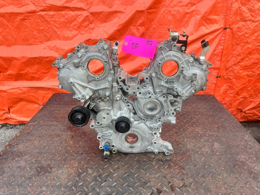 16 20 INFINITI Q50 & Q60   3.0L 300HP   TIMING CHAIN COVER CASE W/ L & R COVERS0