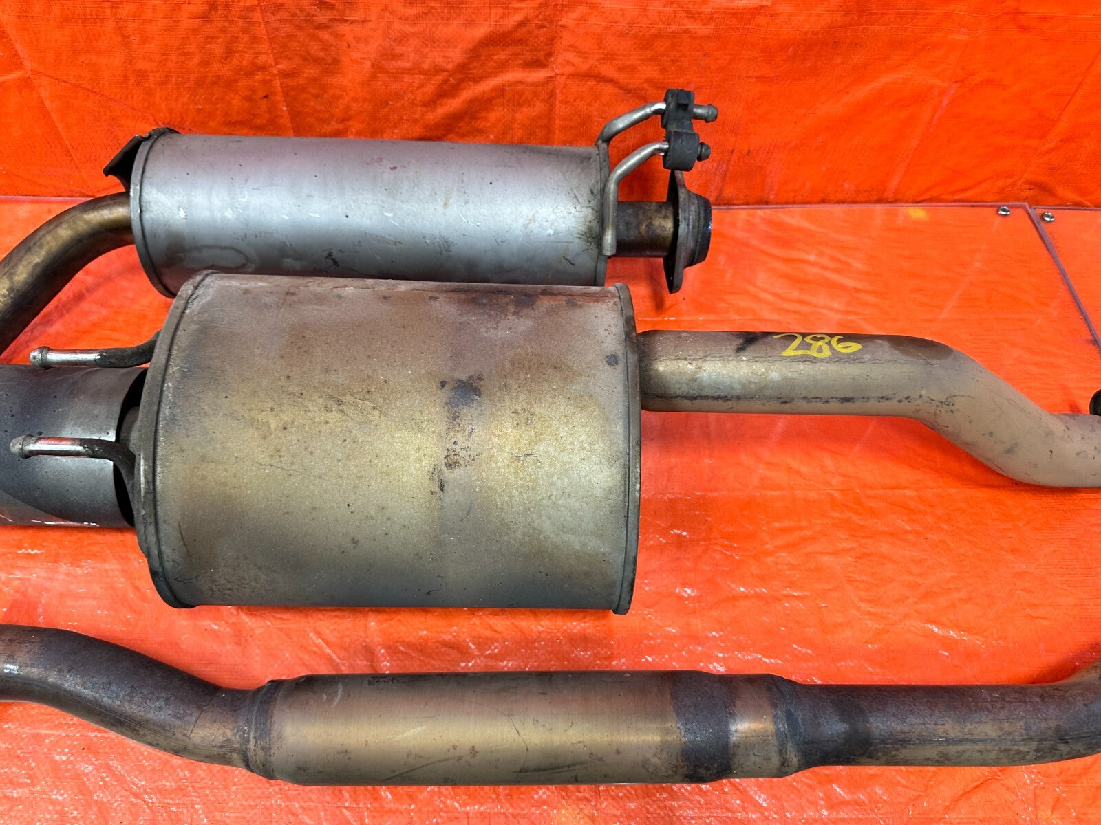 06 11 HONDA CIVIC 2D COUPE   SI   FACTORY EXHAUST MUDDLER MID PIPE RESONATOR OEM4