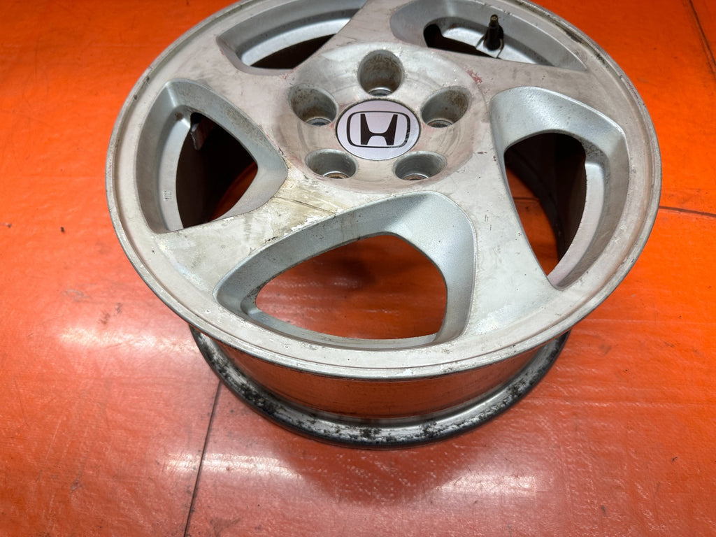 97-01 HONDA PRELUDE 2D 2.2L H22A4 SINGLE OEM ALLOY WHEEL RIM 16X6.5" OEM #LUDE-14