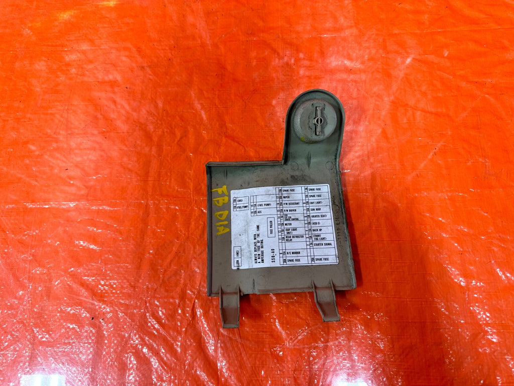 92 96 HONDA PRELUDE   INTERIOR FUSE BOX DIAGRAM SCHEMATIC PANEL   OEM #2736