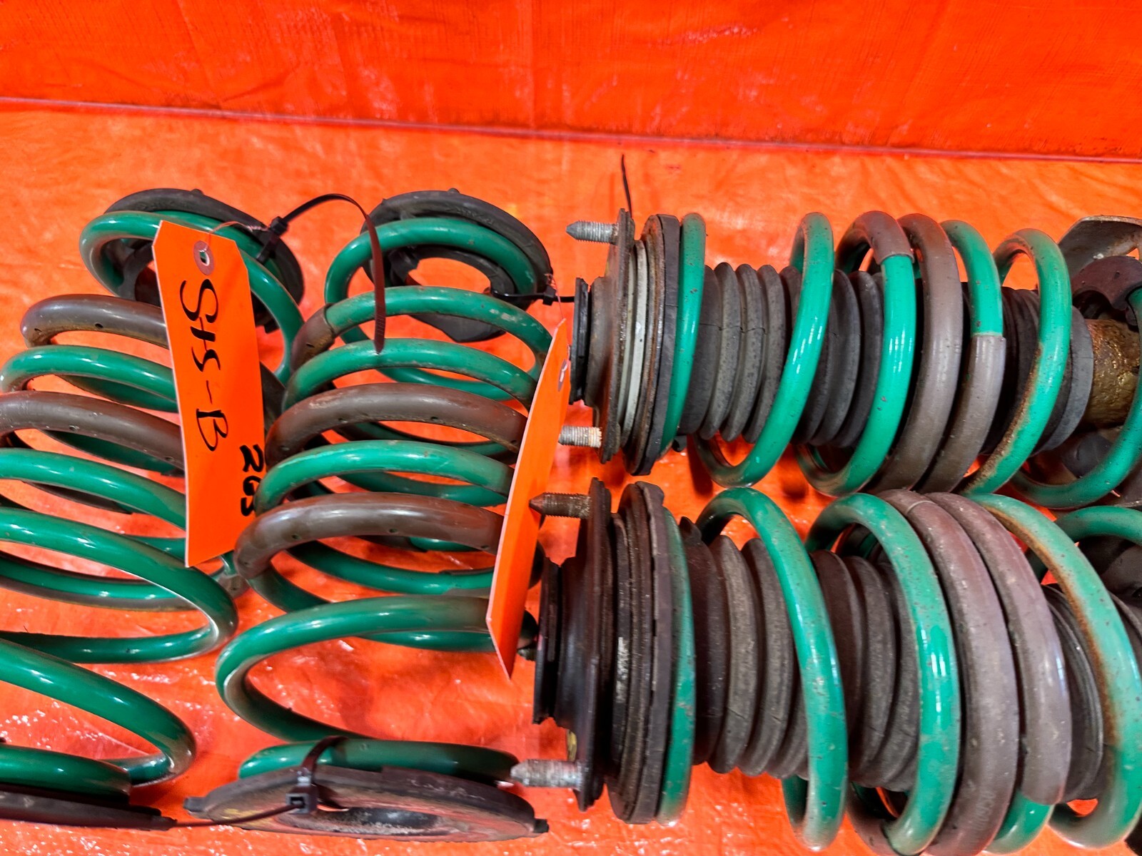 2013 13 HONDA CIVIC SI 2D COUPE TEIN LOWERING SPRINGS W/ AFTERMARKET SHOCKS #2659